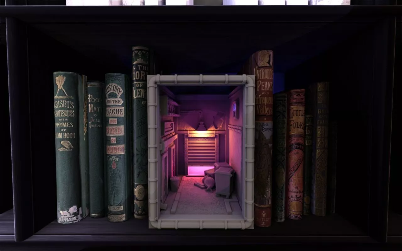Dark Alley Booknook 3D print model