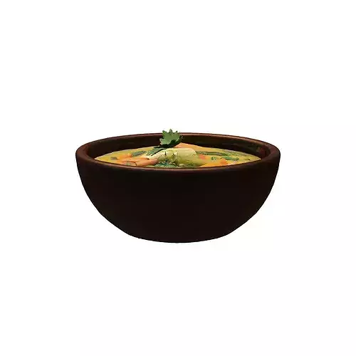 Vegetable Soup Bowl food 3D model 4