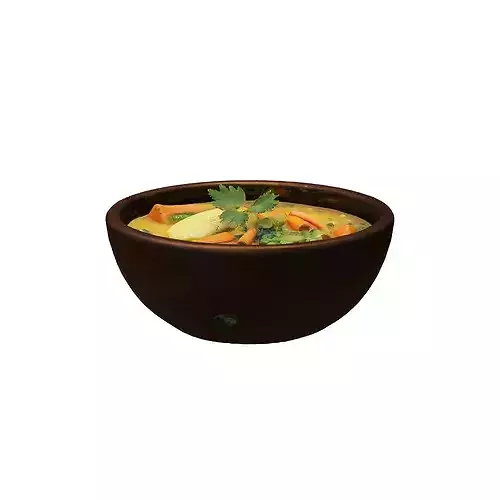 Vegetable Soup Bowl food 3D model 3