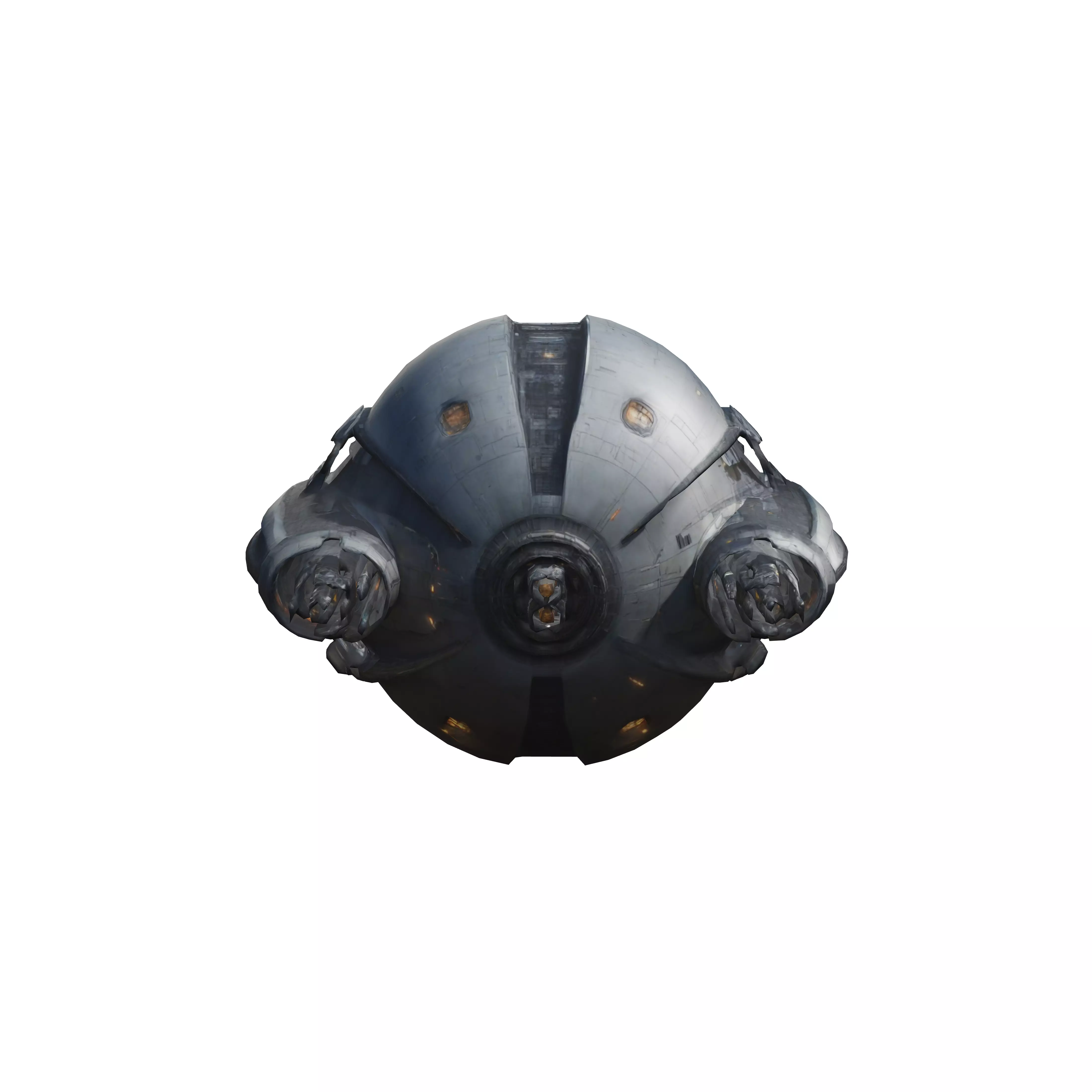 very huge sphere style scifi spacecraft 3D model