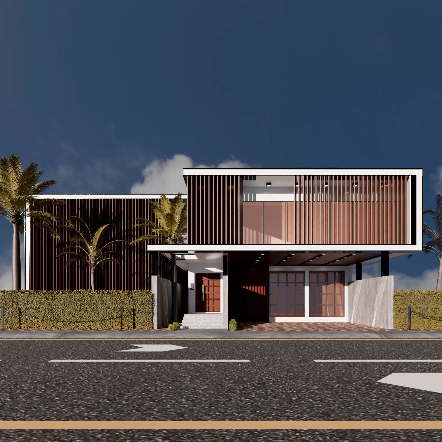 Exterior Modern villa 3D model