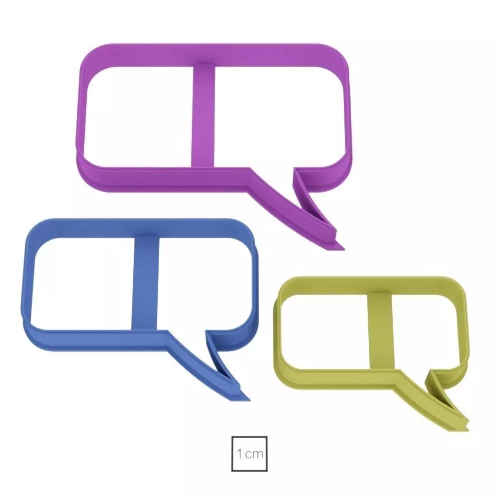 Cloud to comics set 4 cookie cutter for professional Free 3D print model
