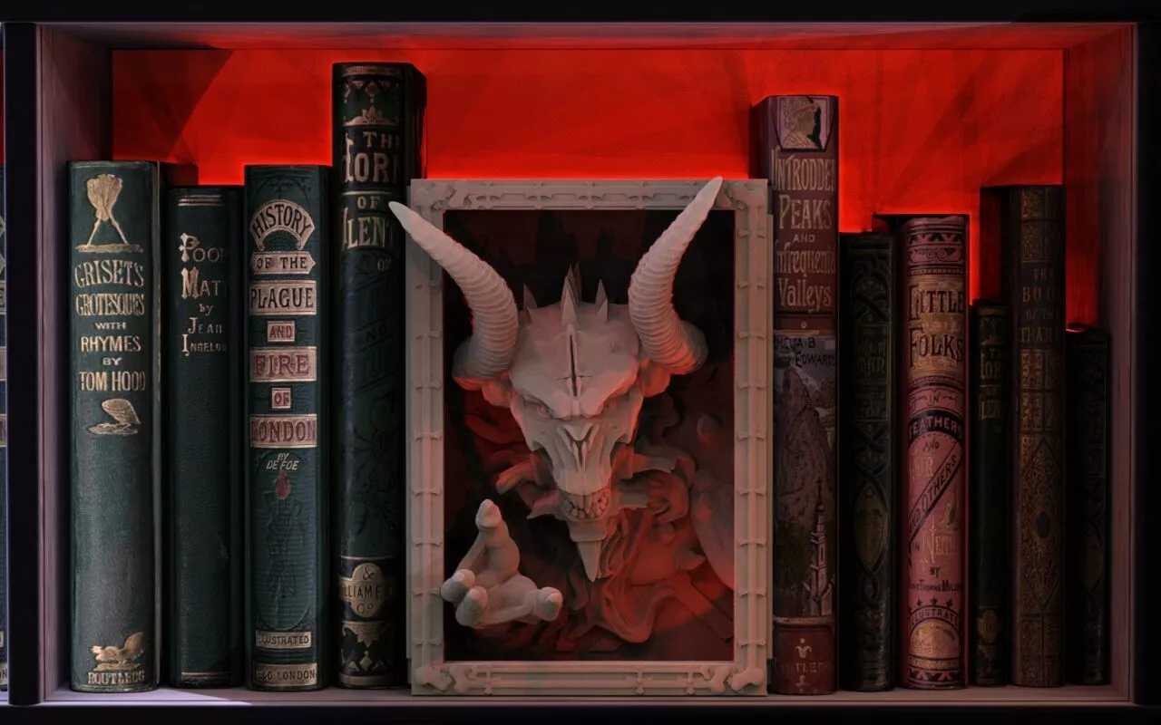 Demon Booknook 3D print model