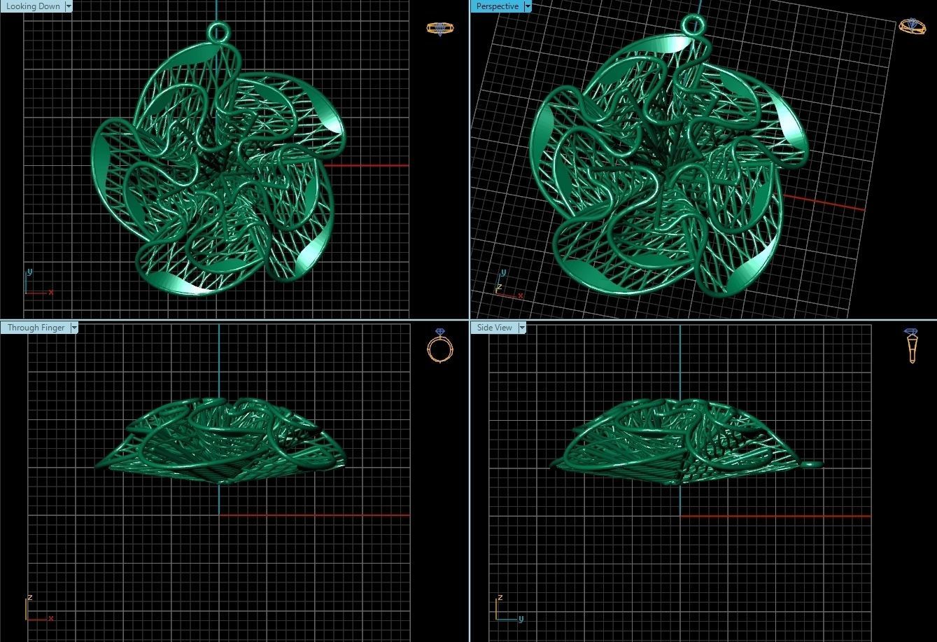 Pendant ultra vision  HSFZ-X 022-P 3D print model_1