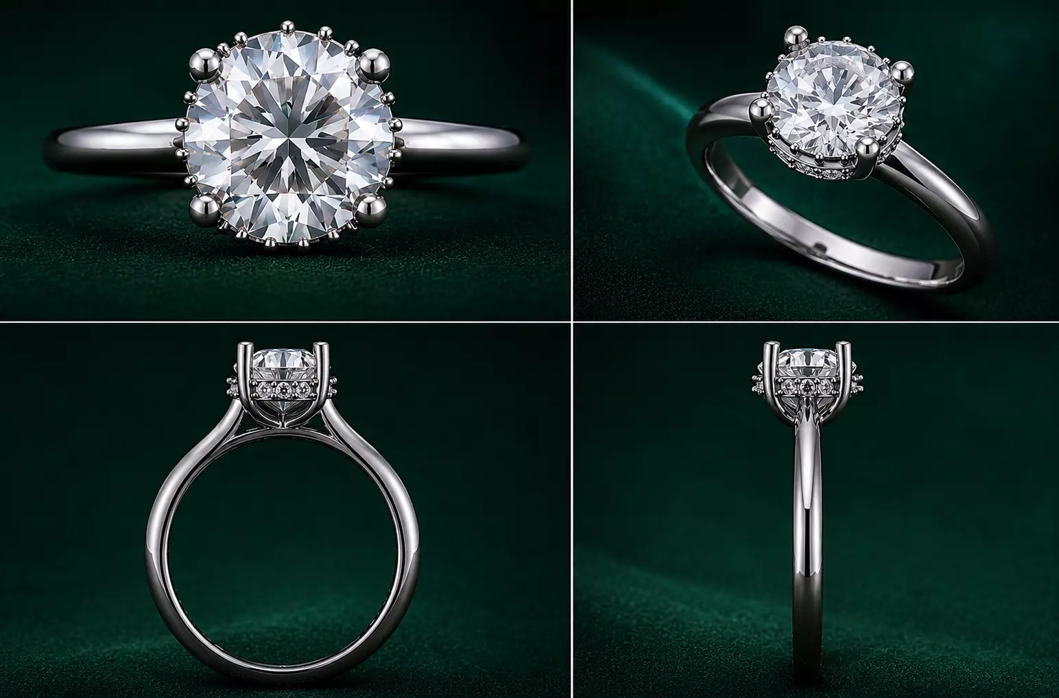 Rings Diamond Ring Design Female Ring Design Fine 3D print model