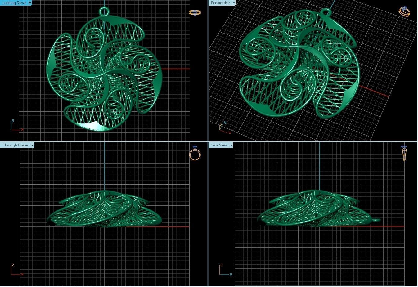 Pendant ultra vision  HSFZ-X 027-P 3D print model_1