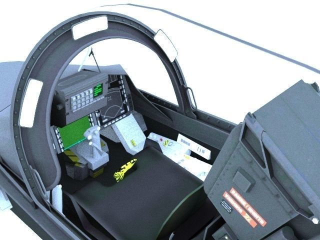 Jas 39 Gripen Cockpit 3d Model Animated Cgtrader