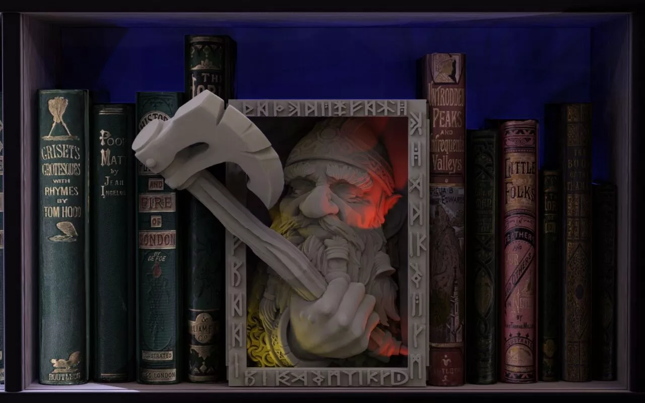 Dwarf Booknook 3D print model