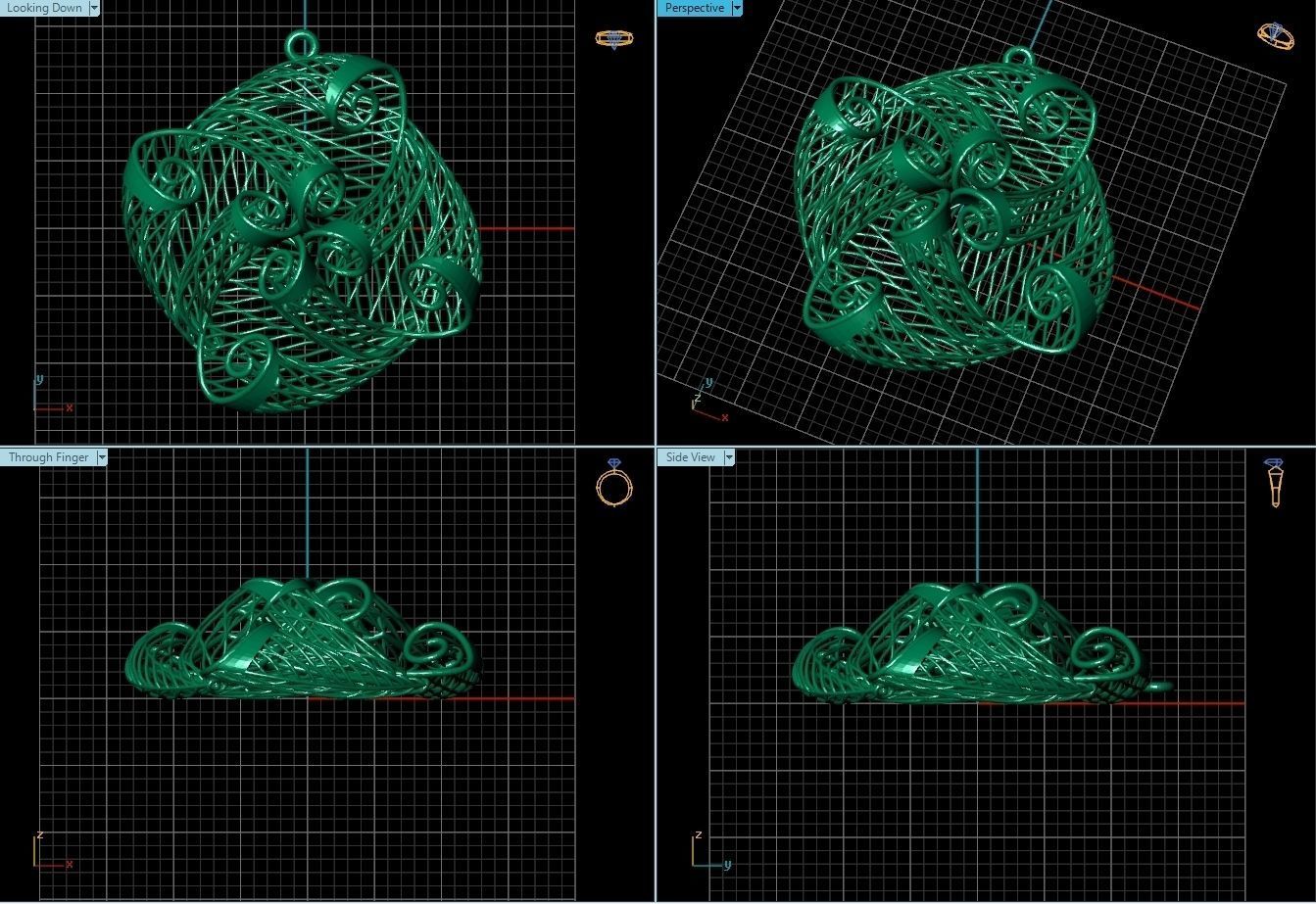 Pendant ultra vision  HSFZ-X 031-P 3D print model_1