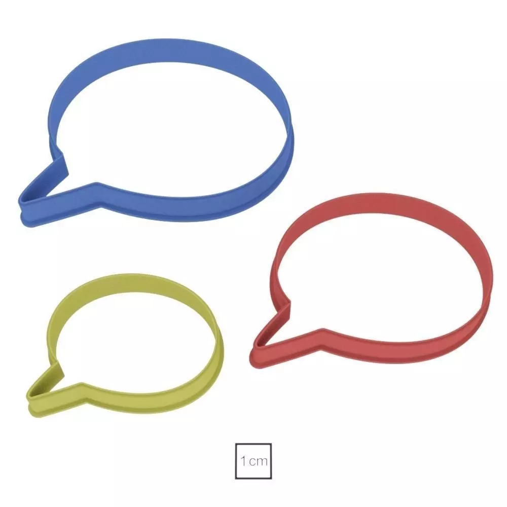 Cloud to comics set 2 cookie cutter for professional Free 3D print model