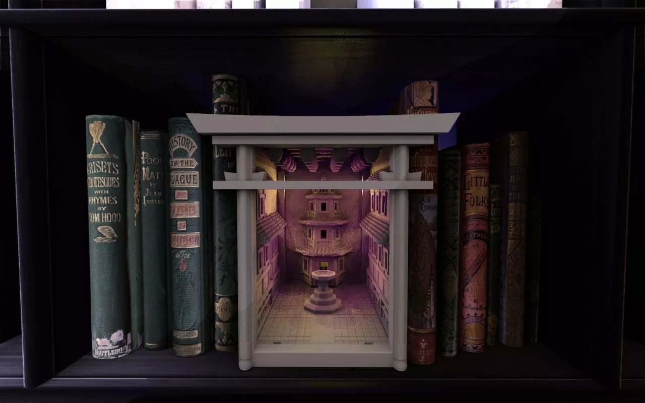 Japan town Booknook 3D print model