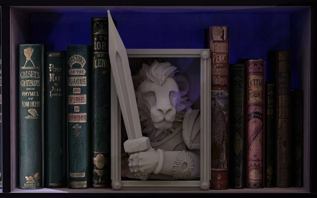 Lionine Knight Booknook 3D print model