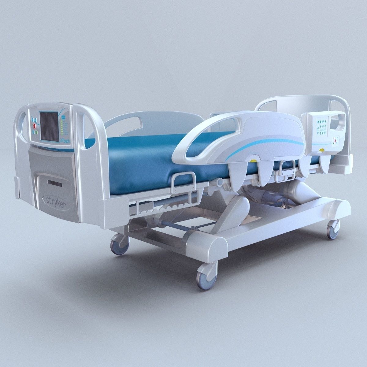 InTouch Critical bed Stryker 3d model vray 3D model_3