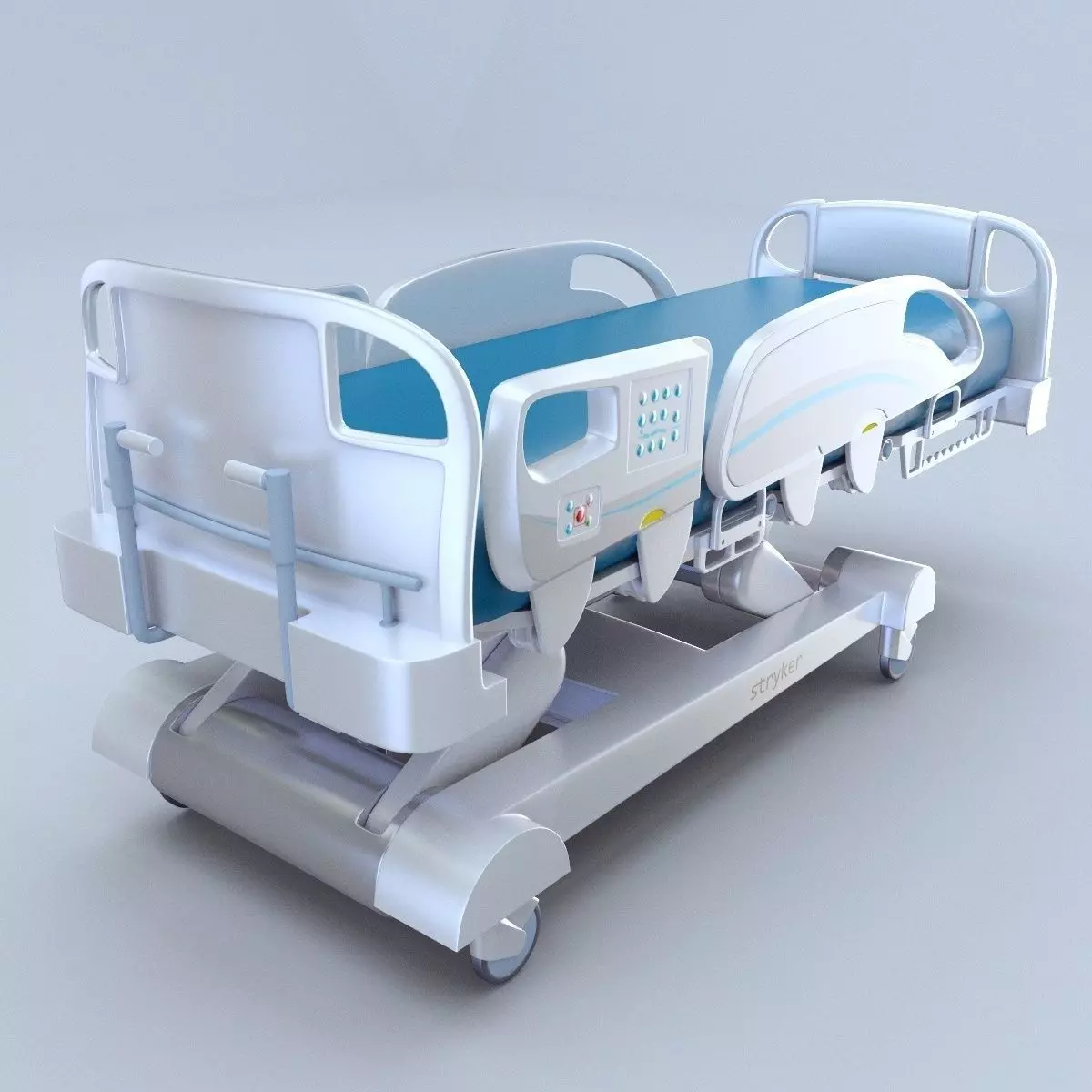 InTouch Critical bed Stryker 3d model vray 3D model_0
