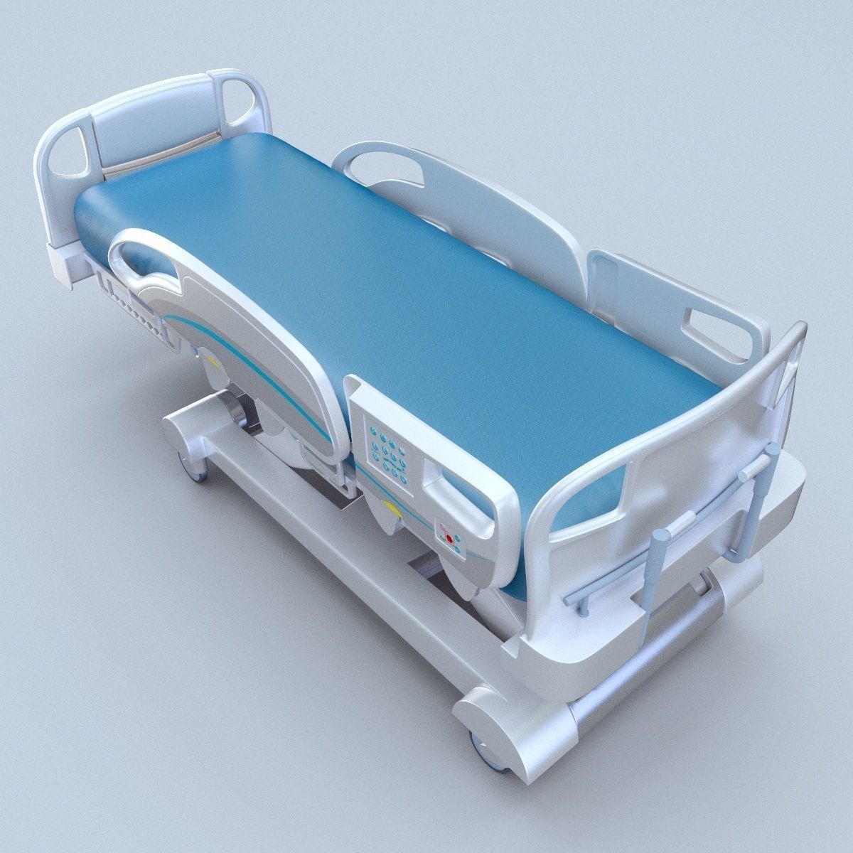 InTouch Critical bed Stryker 3d model vray 3D model_4