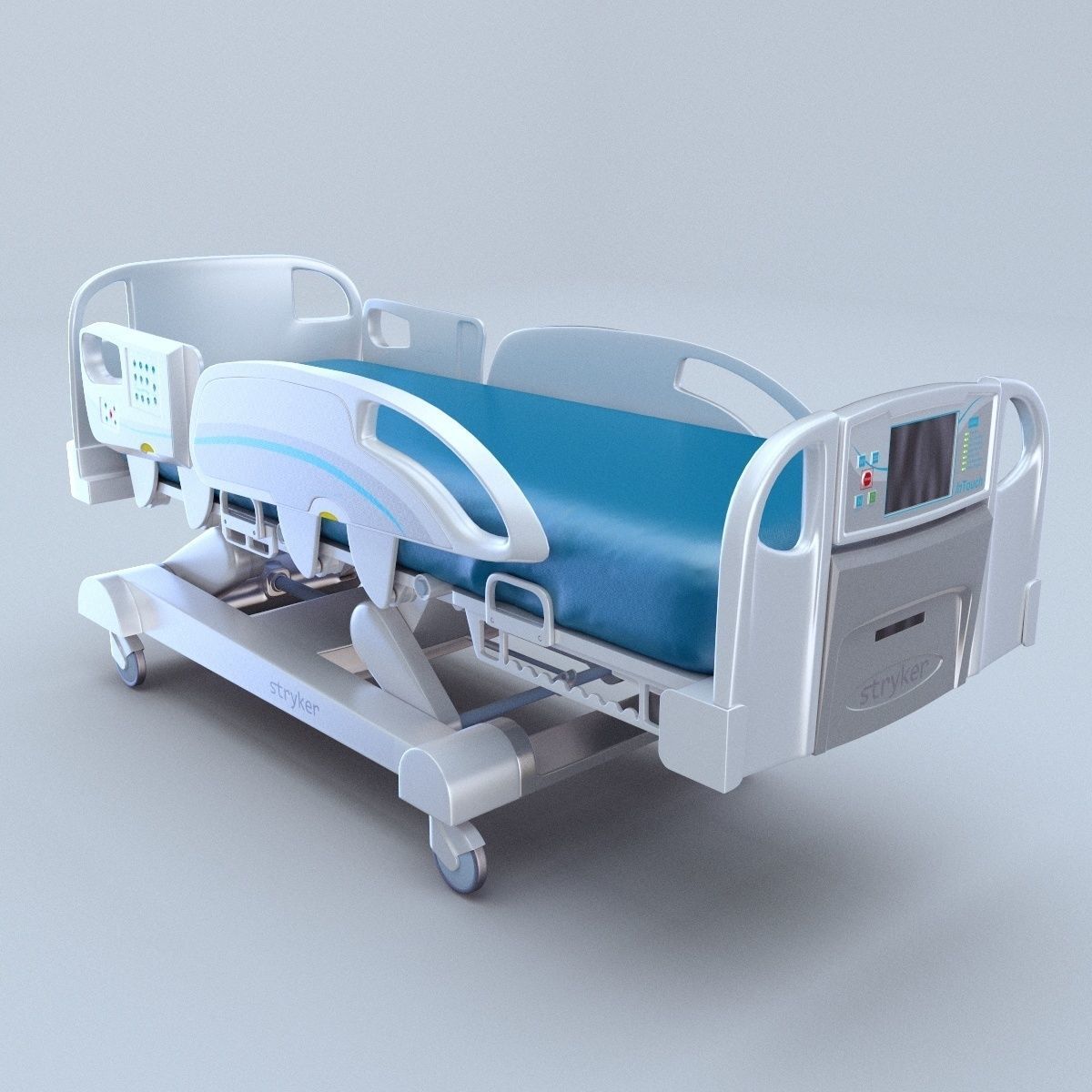 InTouch Critical bed Stryker 3d model vray 3D model_1
