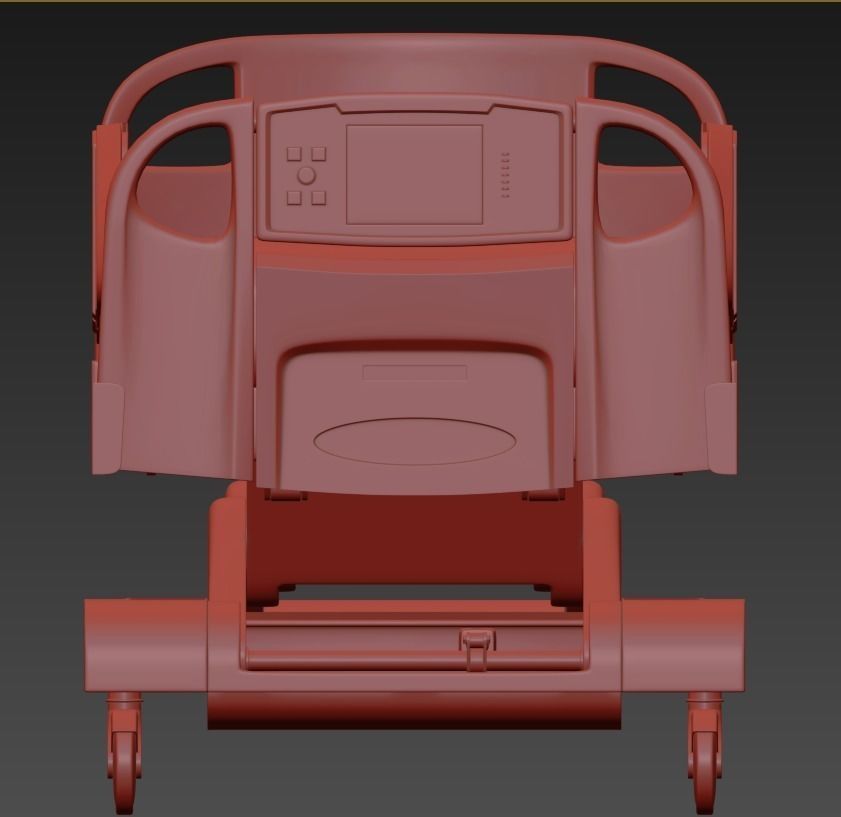 InTouch Critical bed Stryker 3d model vray 3D model_5