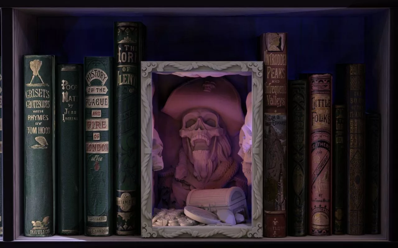 Pirate Booknook 3D print model