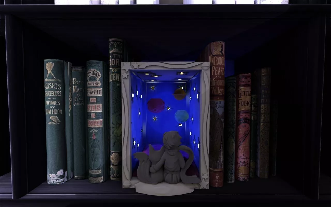 The Prince and the Fox Booknook 3D print model