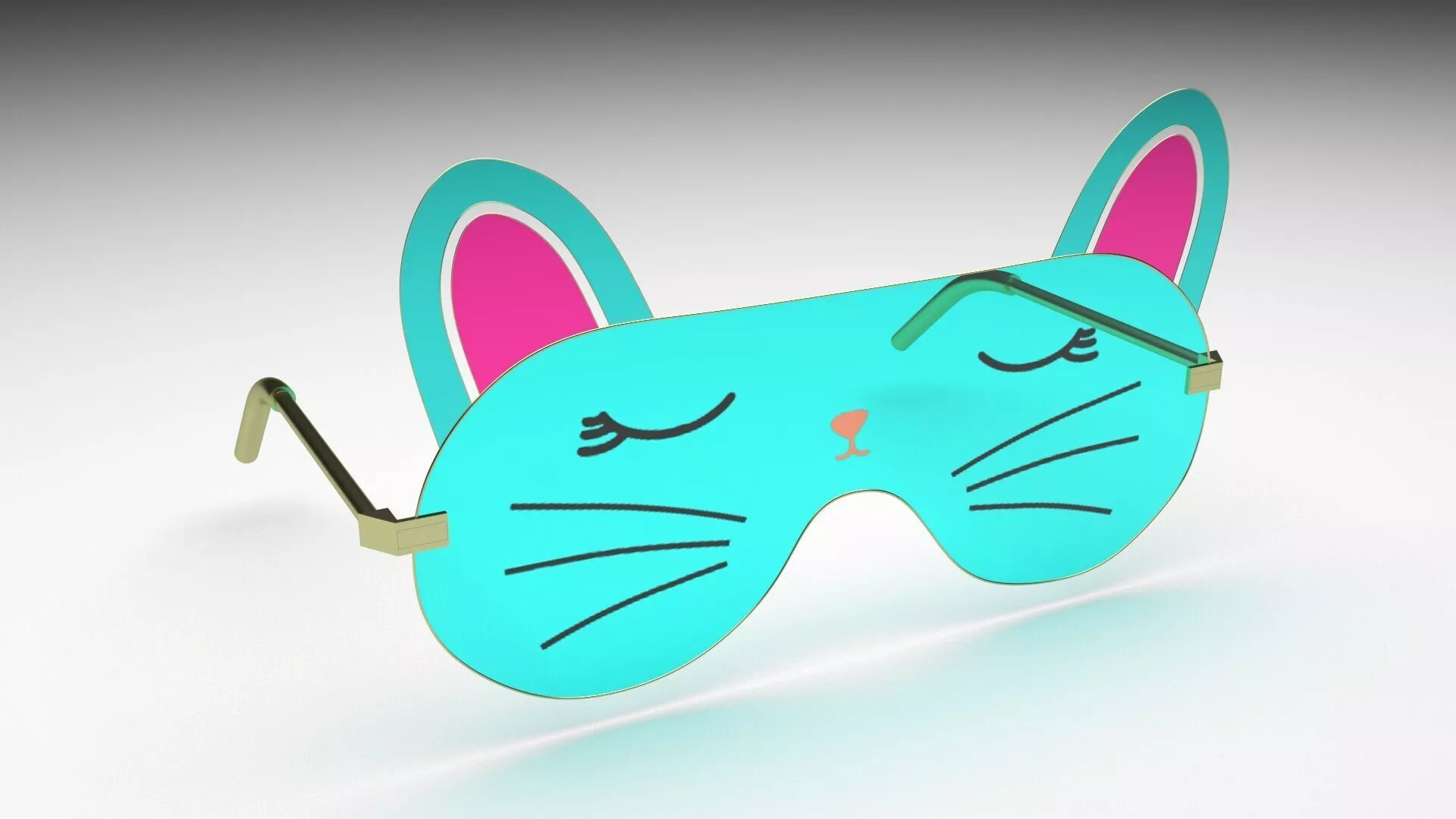 Cat Sunglasses 3D model