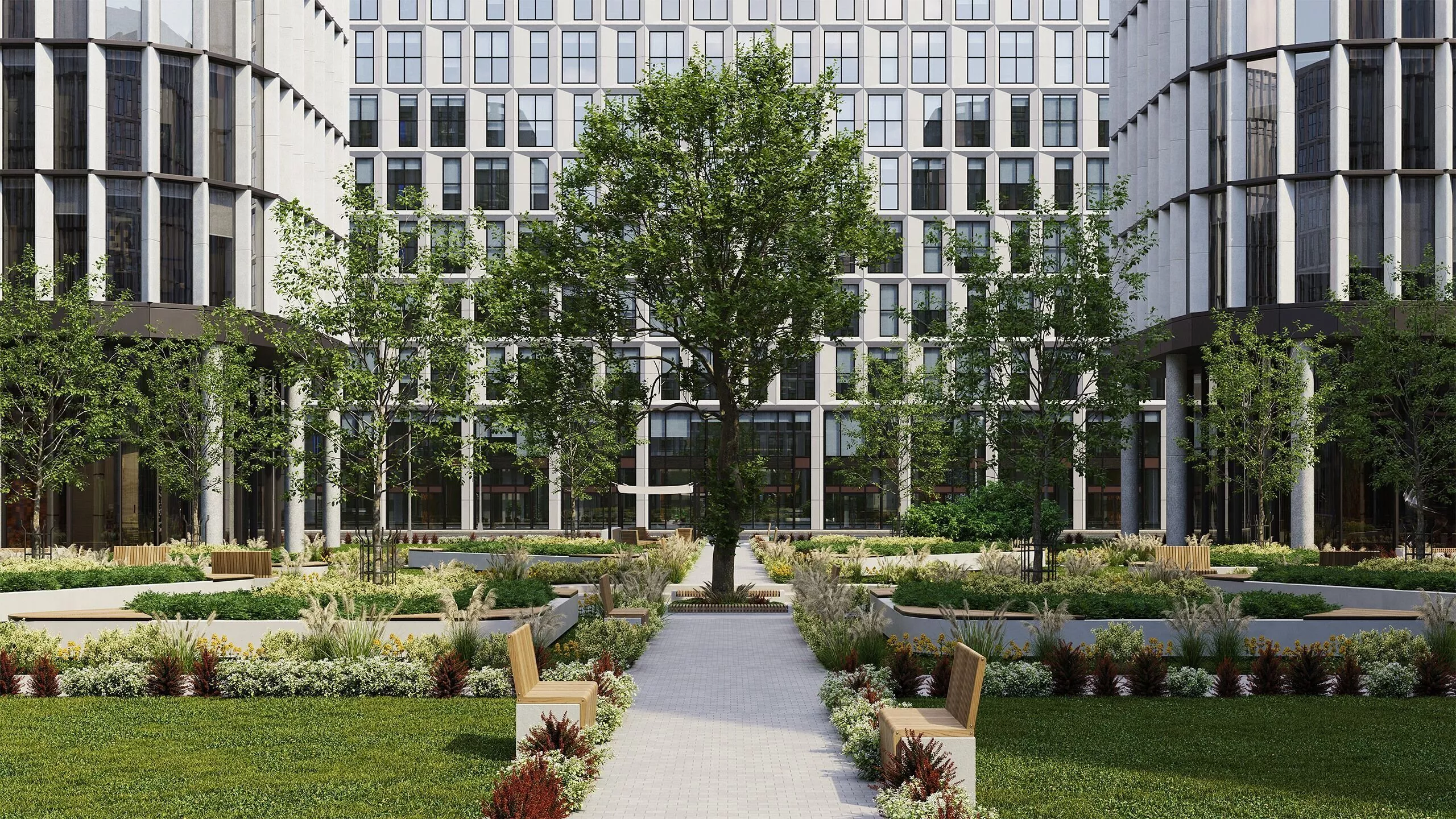 Archexteriors vol 46 - Office campus courtyard 3D model