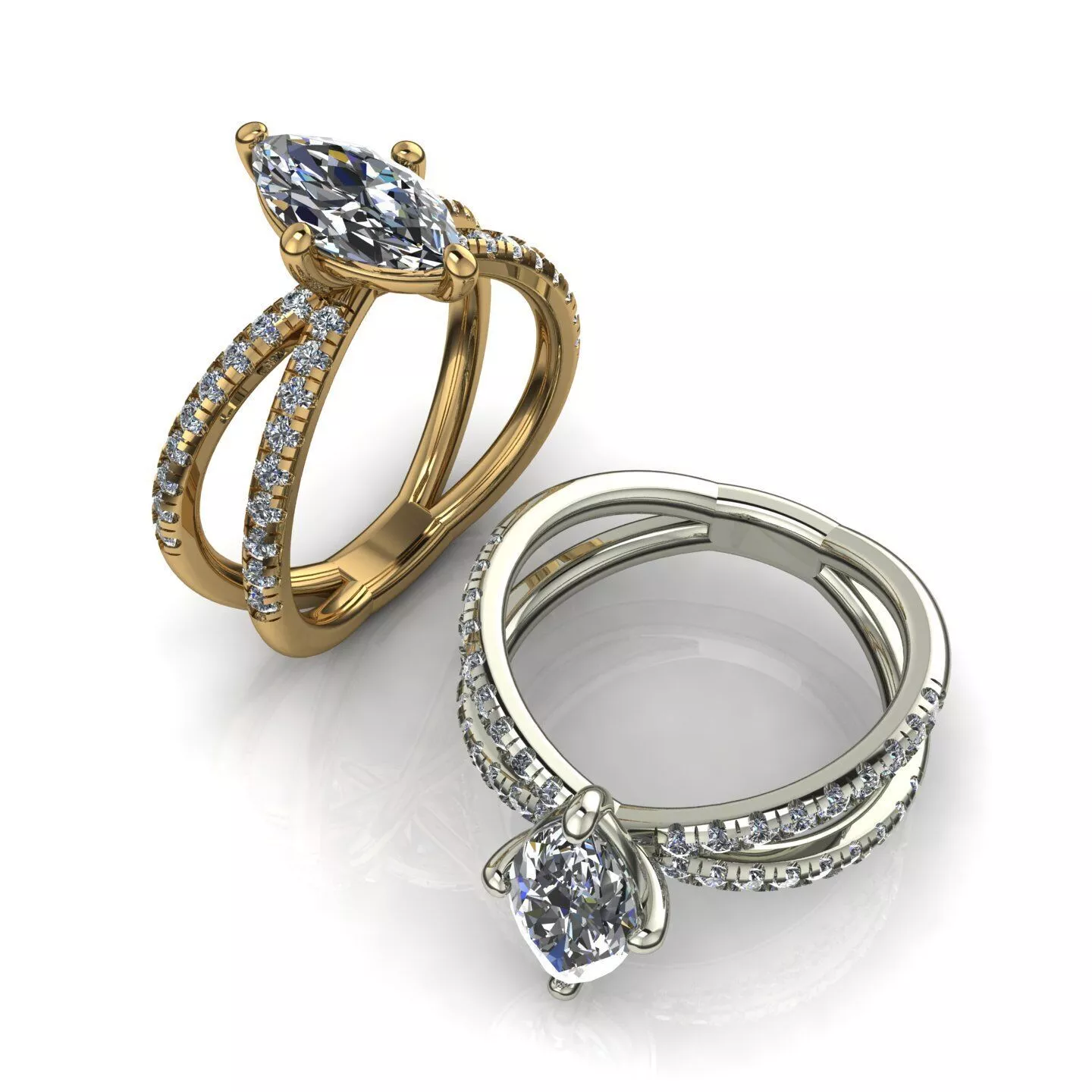 Wedding ring 3D print model
