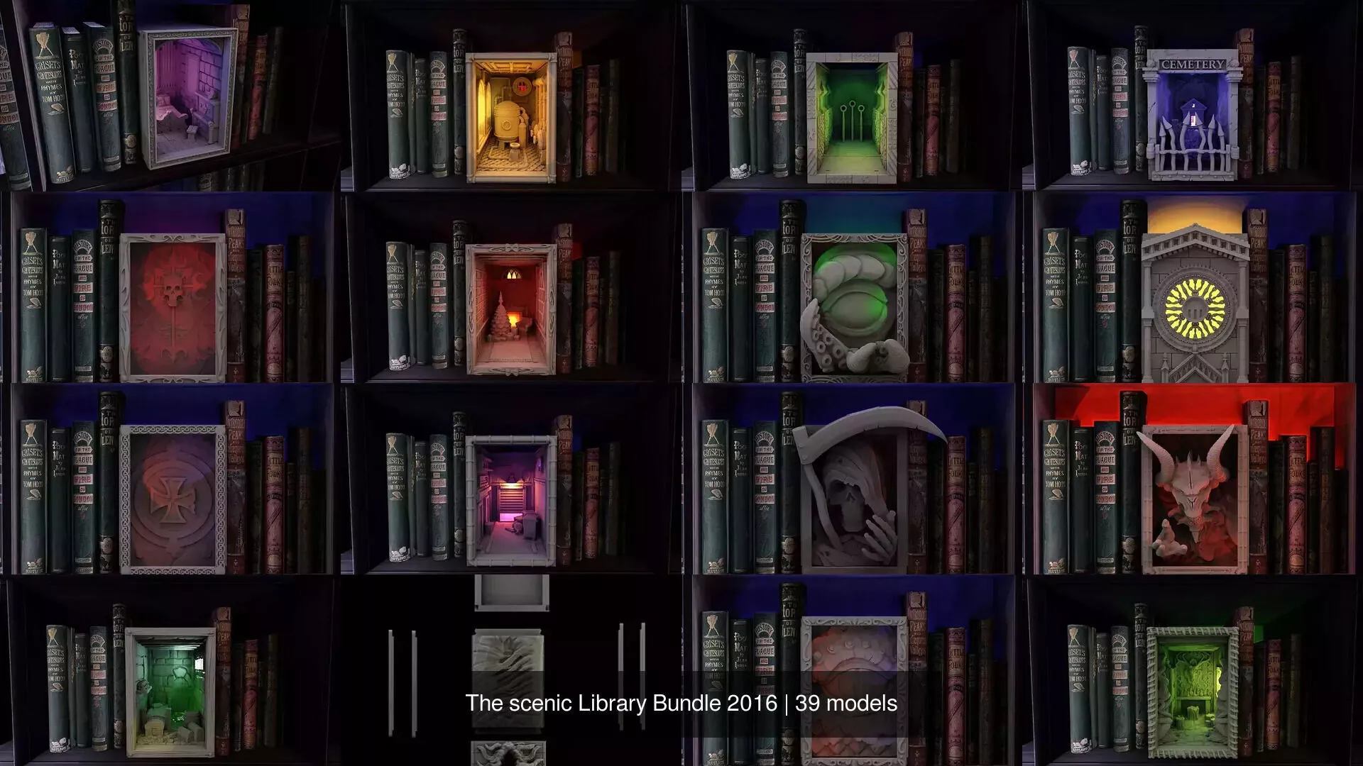 The scenic Library Bundle 2016 3D Model Pack