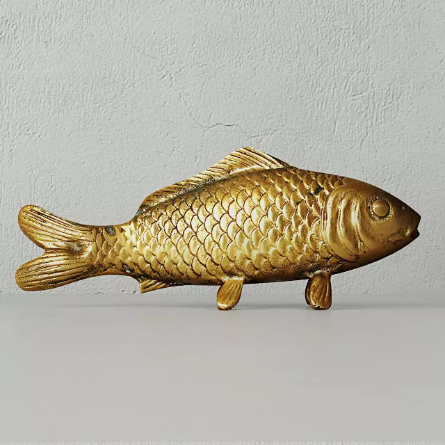 1960s Brass Koi 3D model