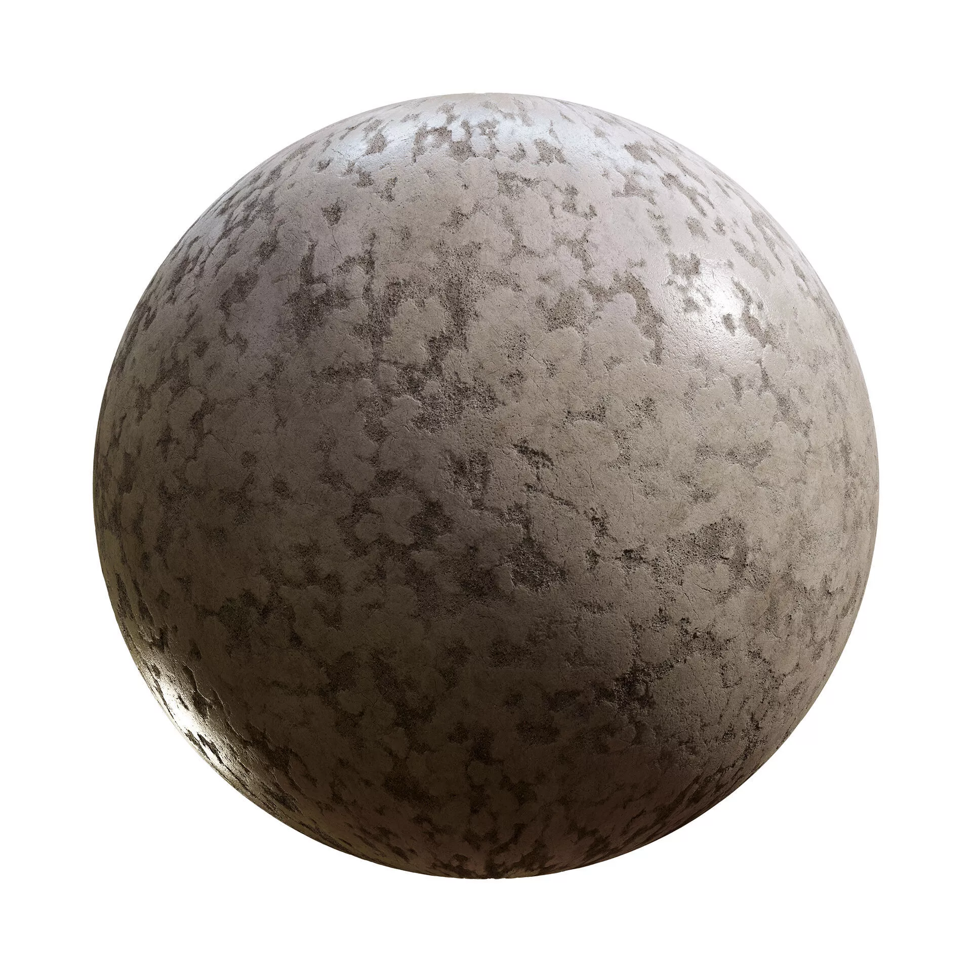 Damaged Polished Concrete PBR Texture