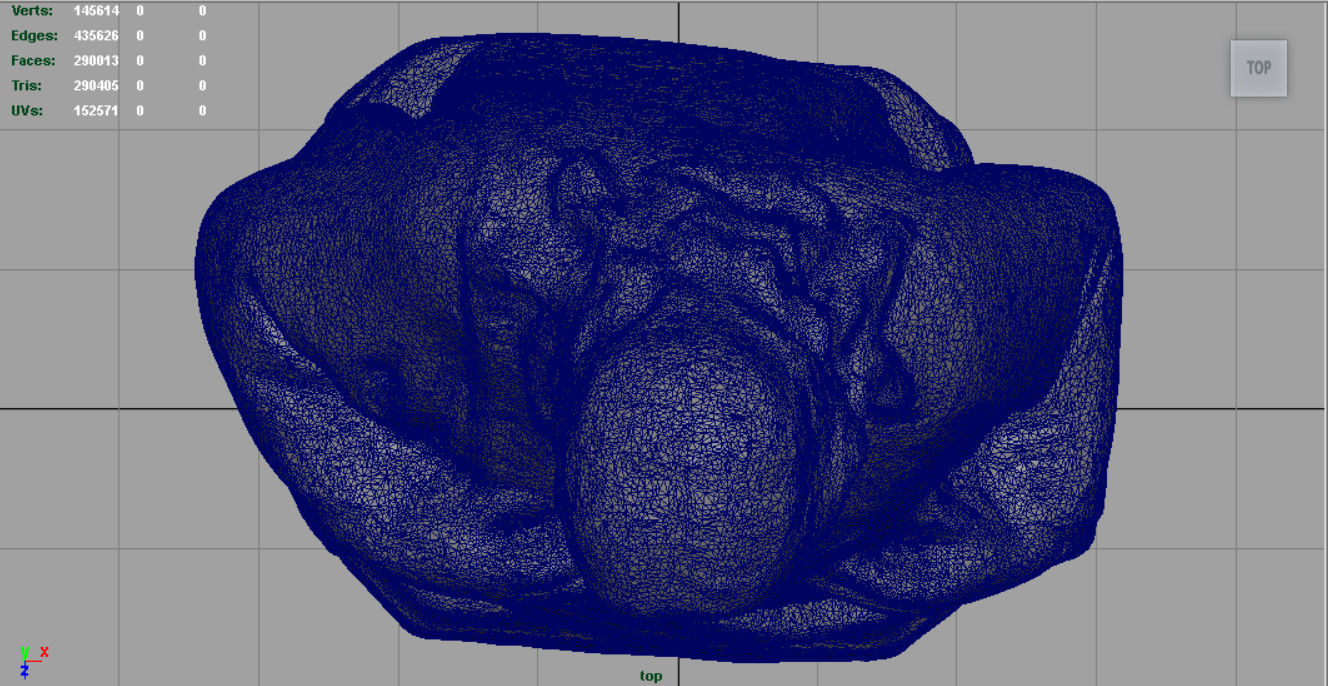 Stone Sacred Heart of Jesus Low-poly 3D model_12