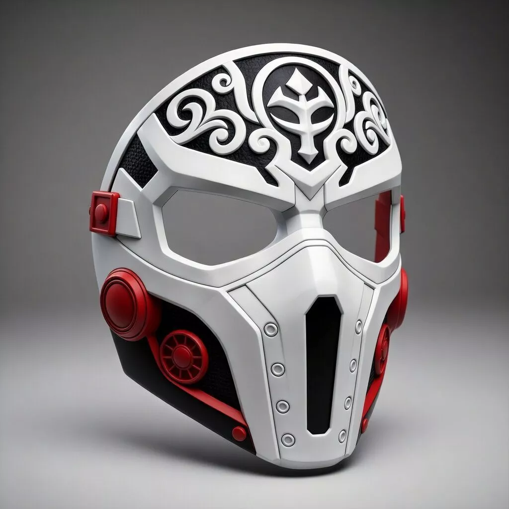 Sci-Fi Decorative Mask Futuristic Armo Cosplay Mask 3D Print STL 3D print model