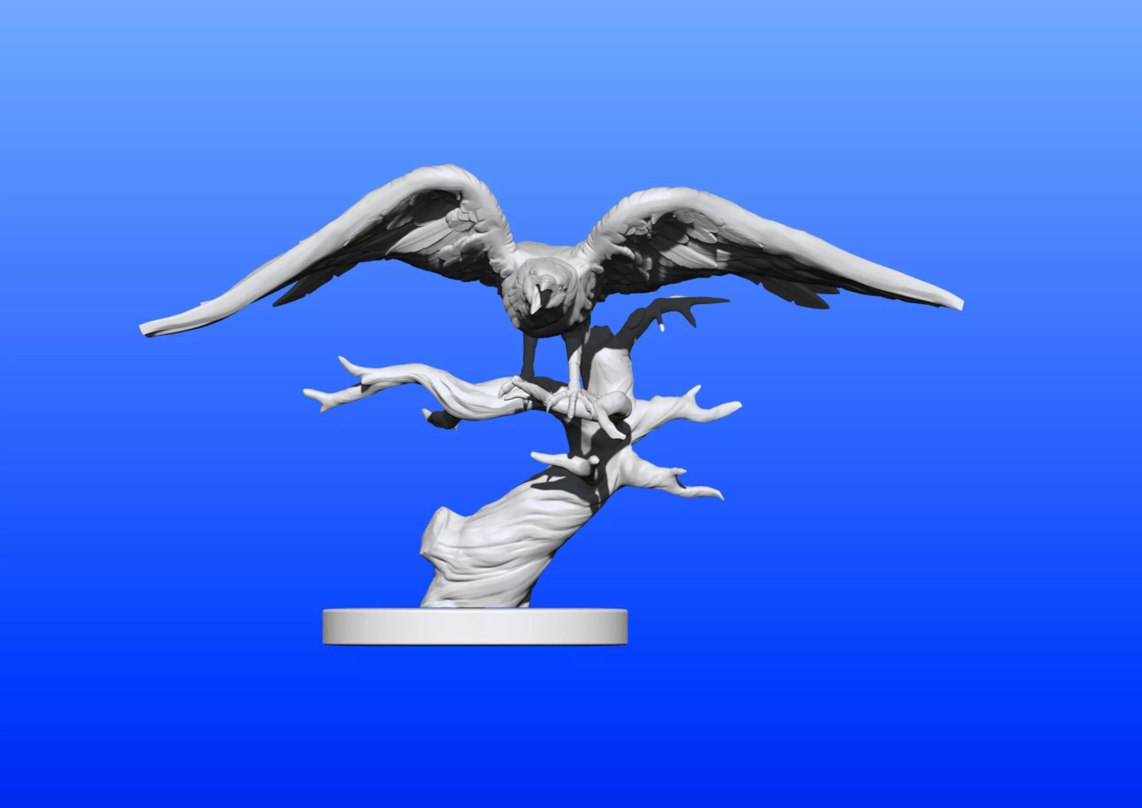 Crow bird 3D print model