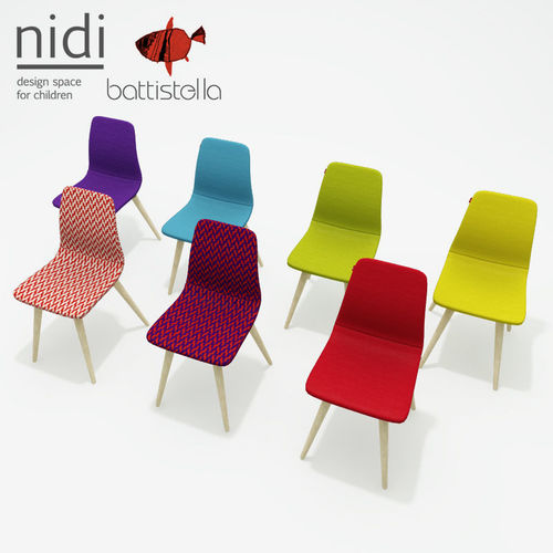 Battistella Nidi woody chair 3D model