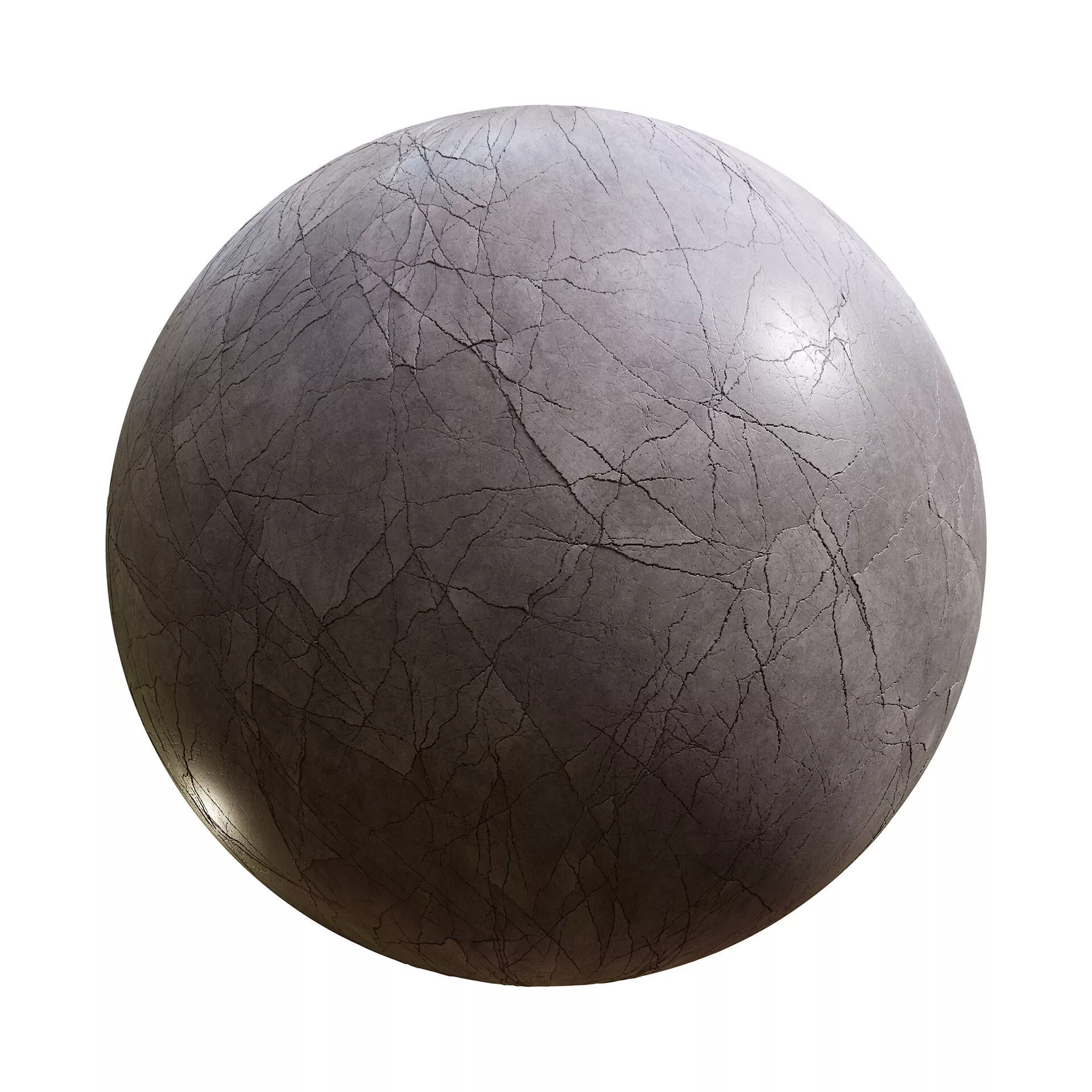 Cracked Polished Concrete PBR Texture