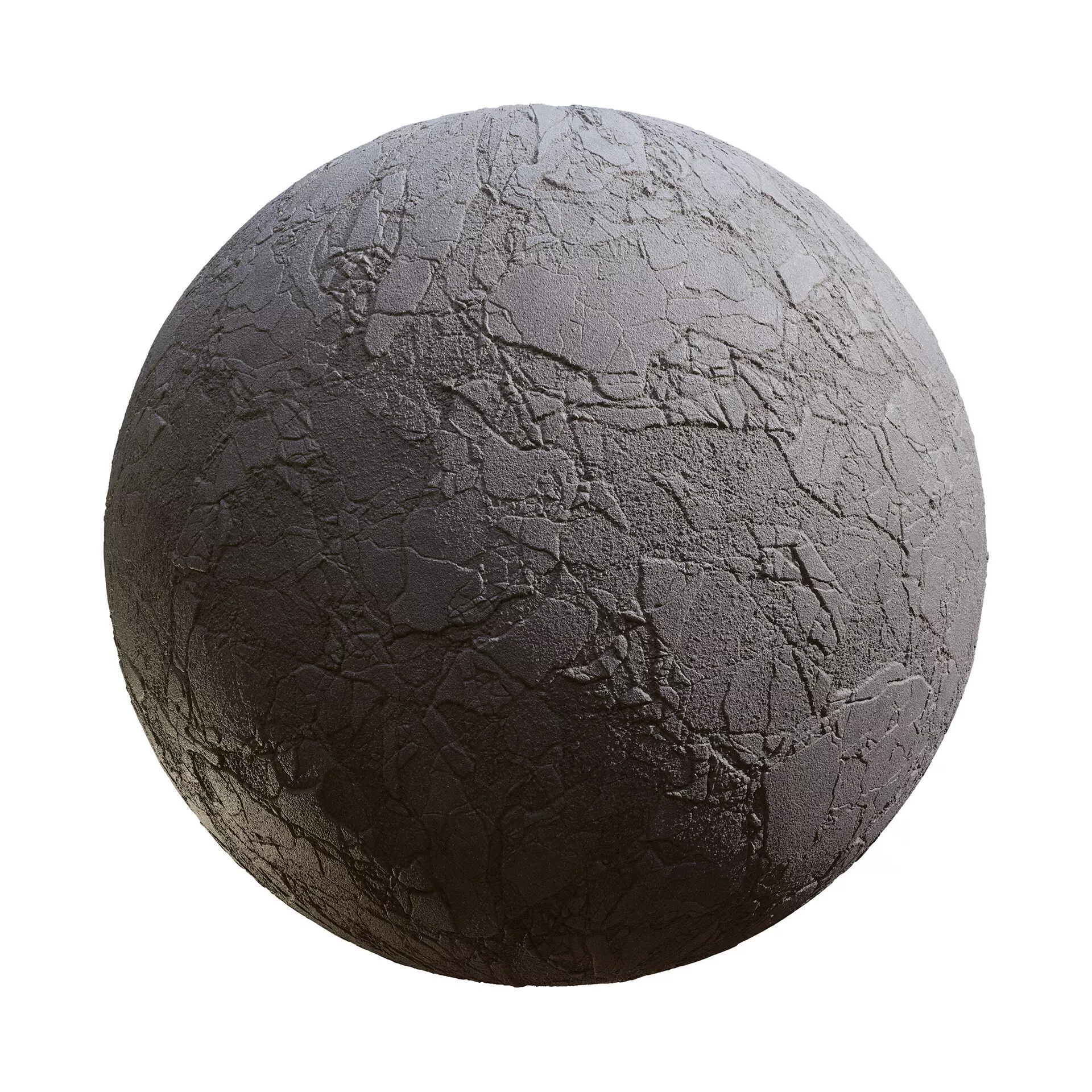 Cracked Dusty Concrete PBR Texture