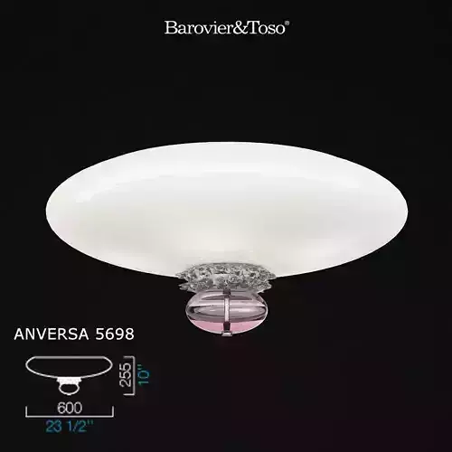Barovier and Toso Anversa 5698 ceiling lamp 3D model