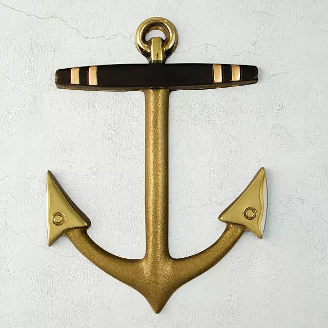 Brass Anchor 2 3D model