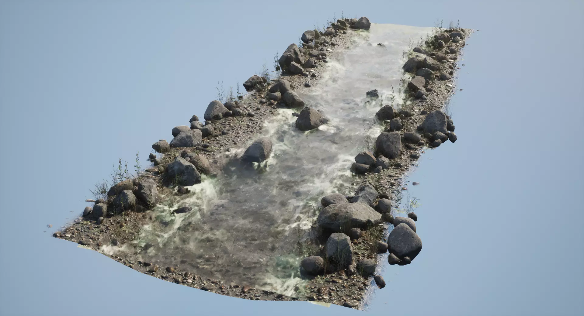 River Low-poly 3D model