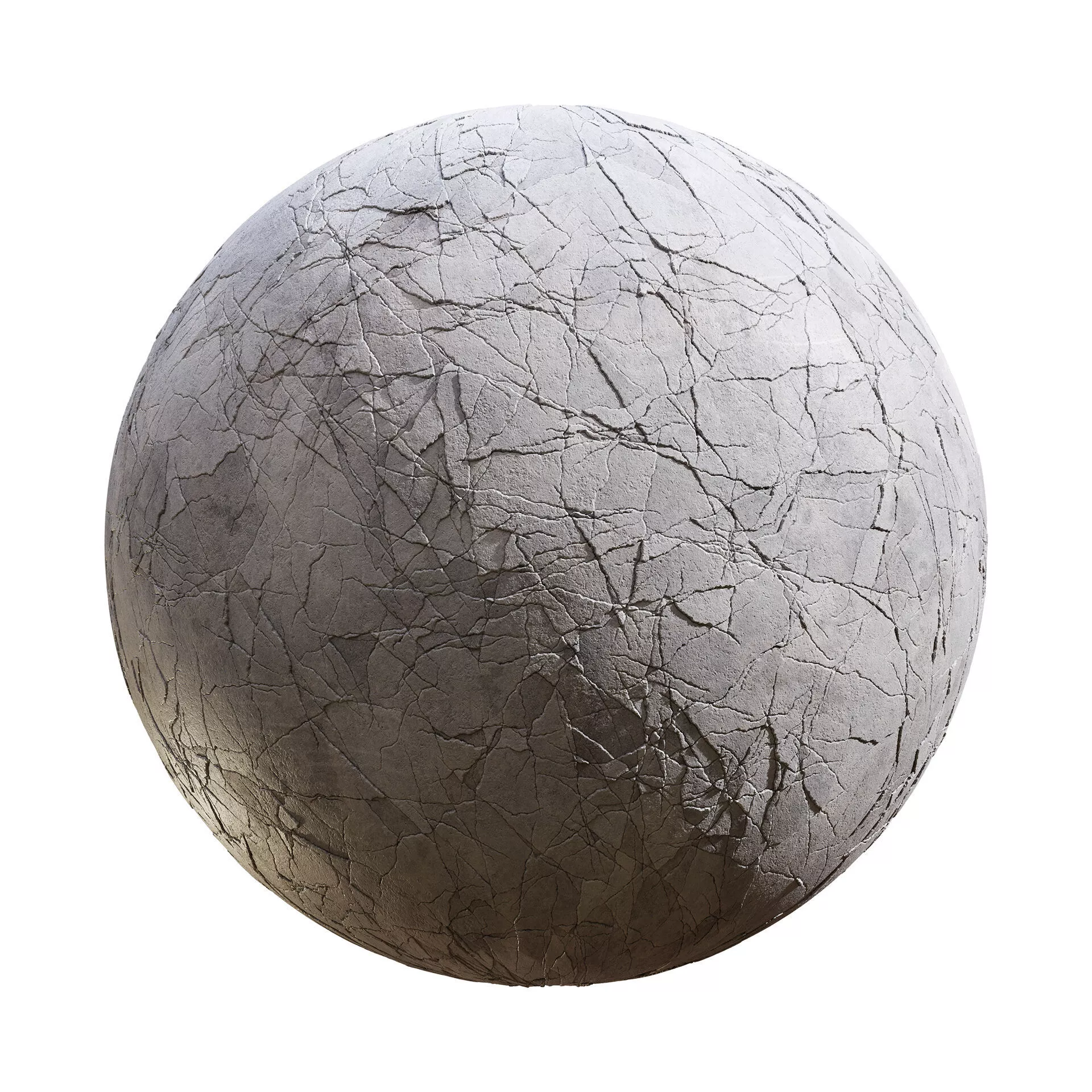 Cracked Concrete PBR Texture