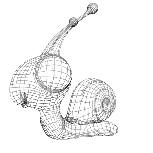 Rainbow Snail RIGGED Low-poly 3D model_4