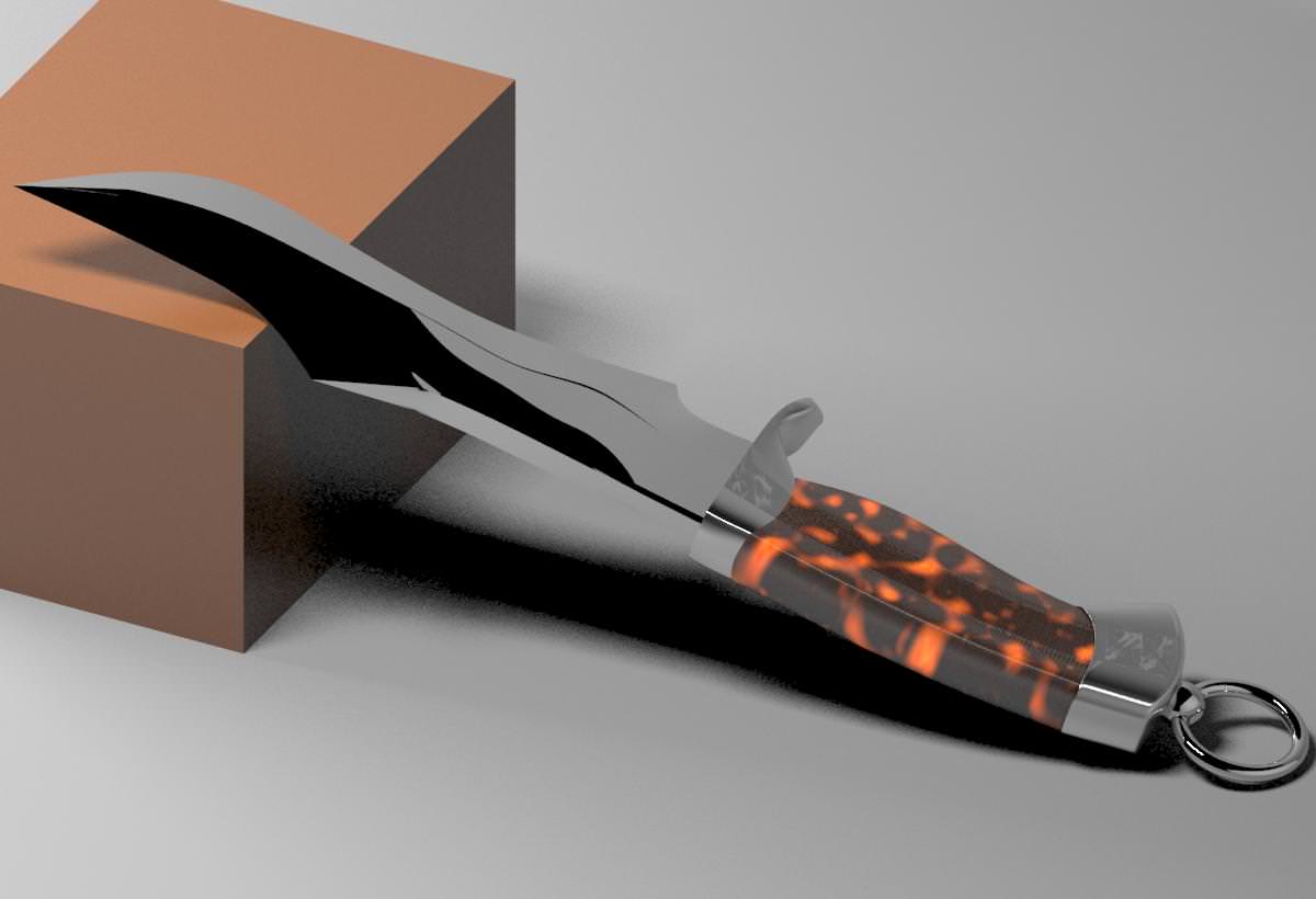 Knife Loner 3D model_2