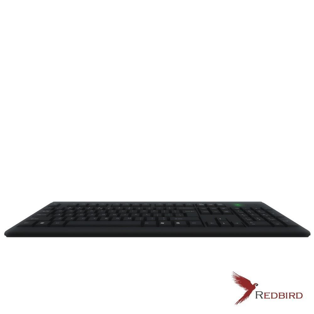 Keyboard Game Ready Low Poly redbird pc gaming Low-poly 3D model_5