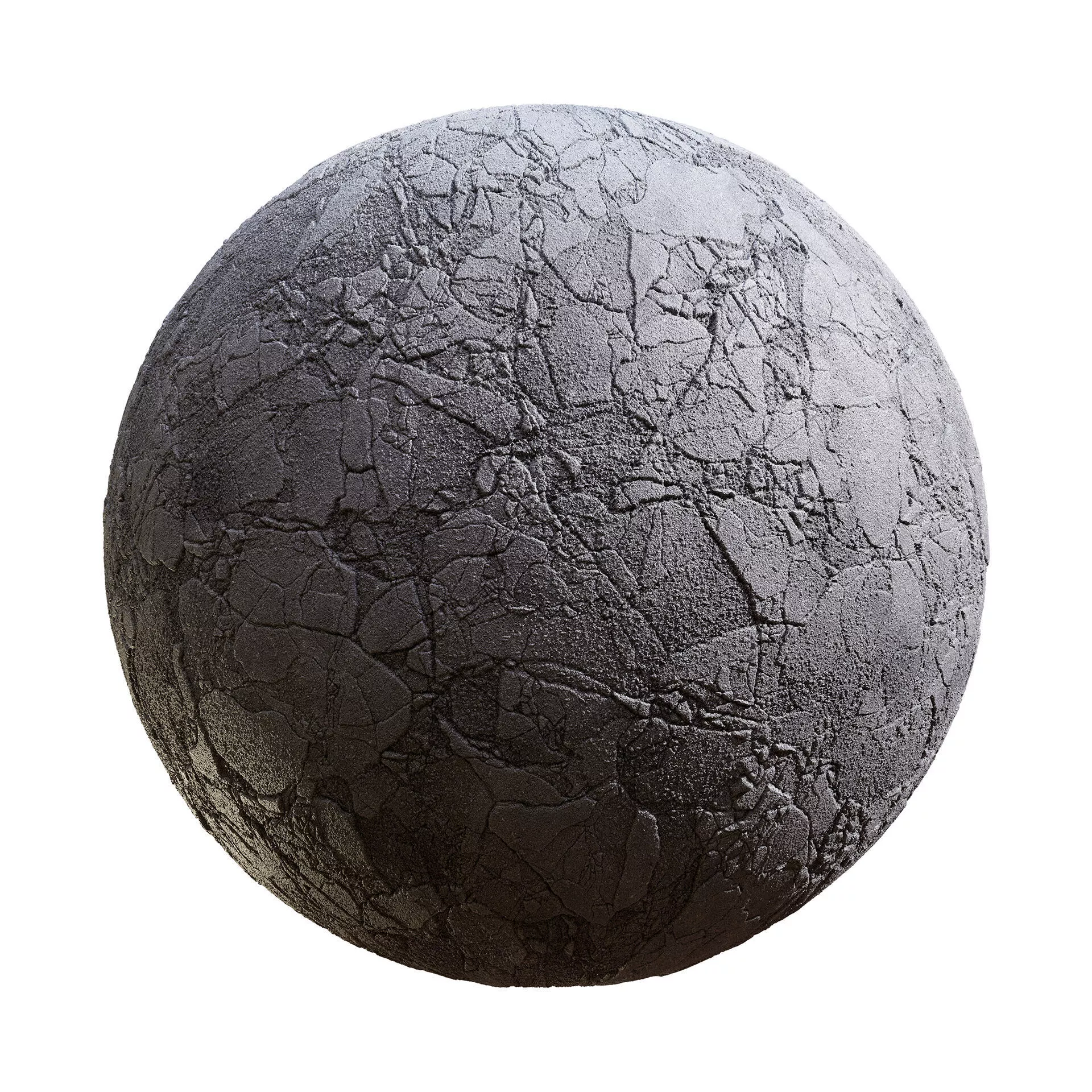 Cracked Concrete PBR Texture