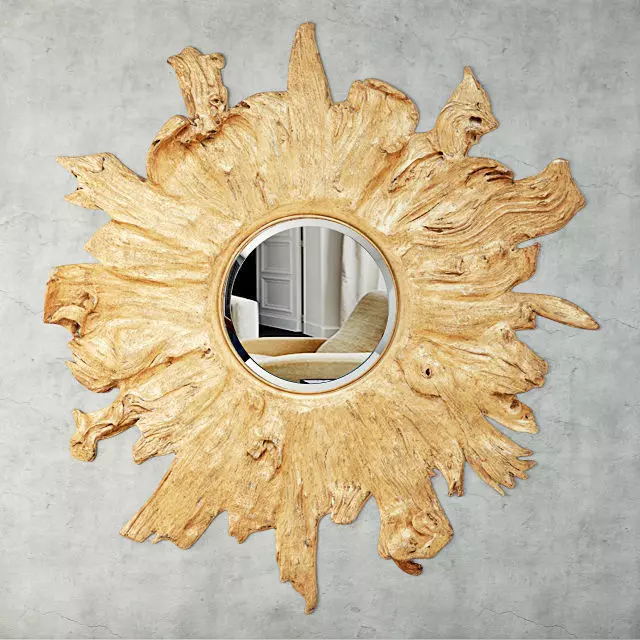 Floris Gold Mirror by Made Goods 3D model_0