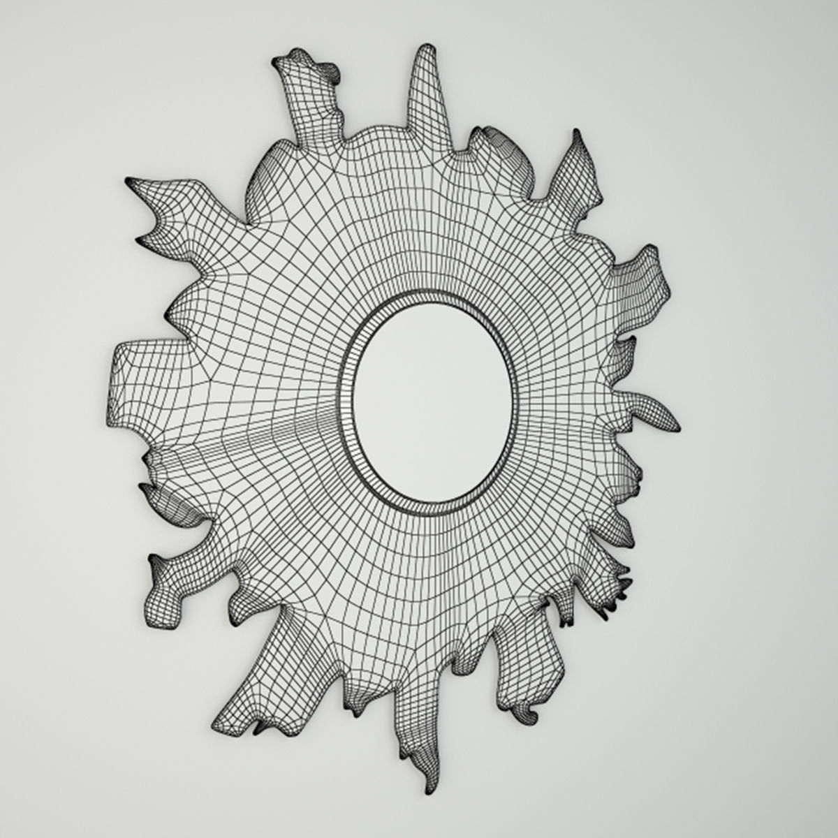 Floris Gold Mirror by Made Goods 3D model_3