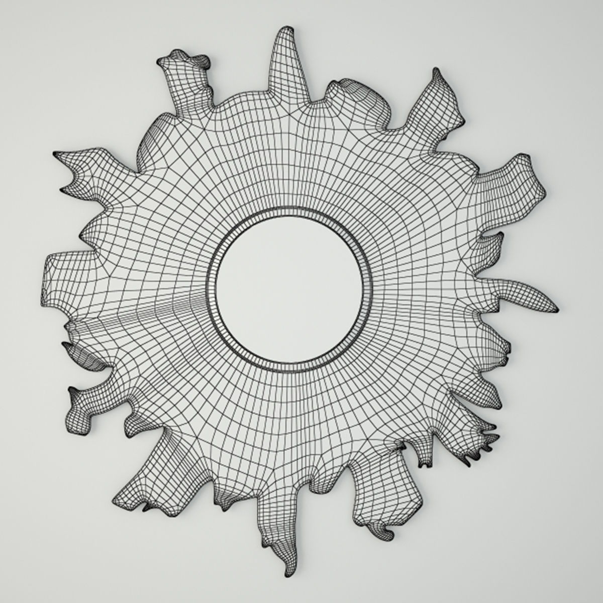 Floris Gold Mirror by Made Goods 3D model_1