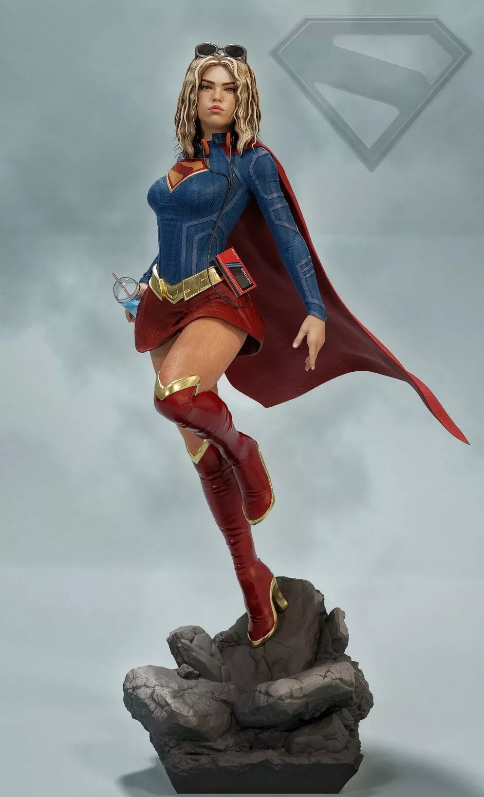 Super Girl CHARACTER BY ESM 3D print model 3D print model