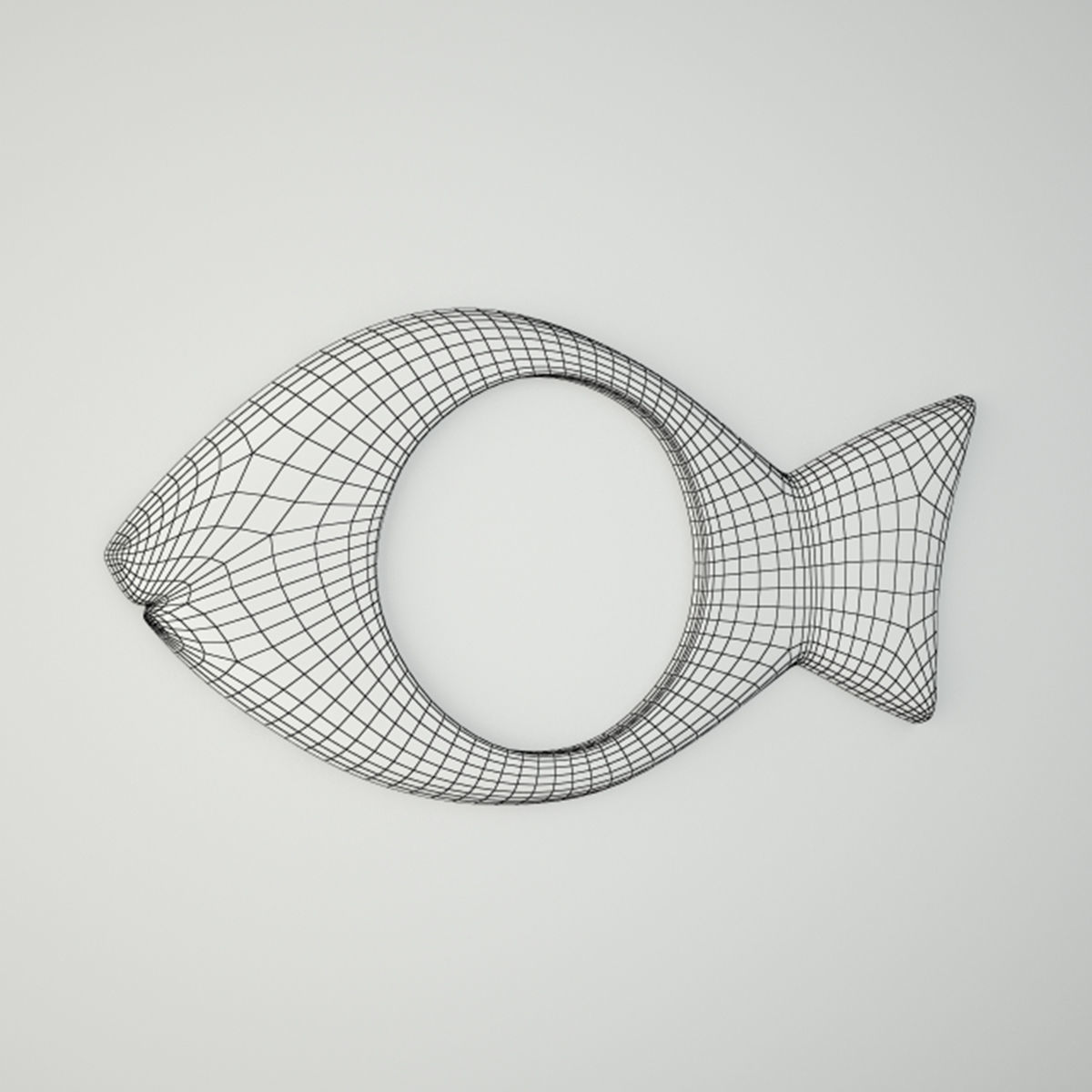 Mango Wood Fish Mirror 3D model_3