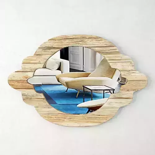 Natural Wood Mirror by ZARA HOME