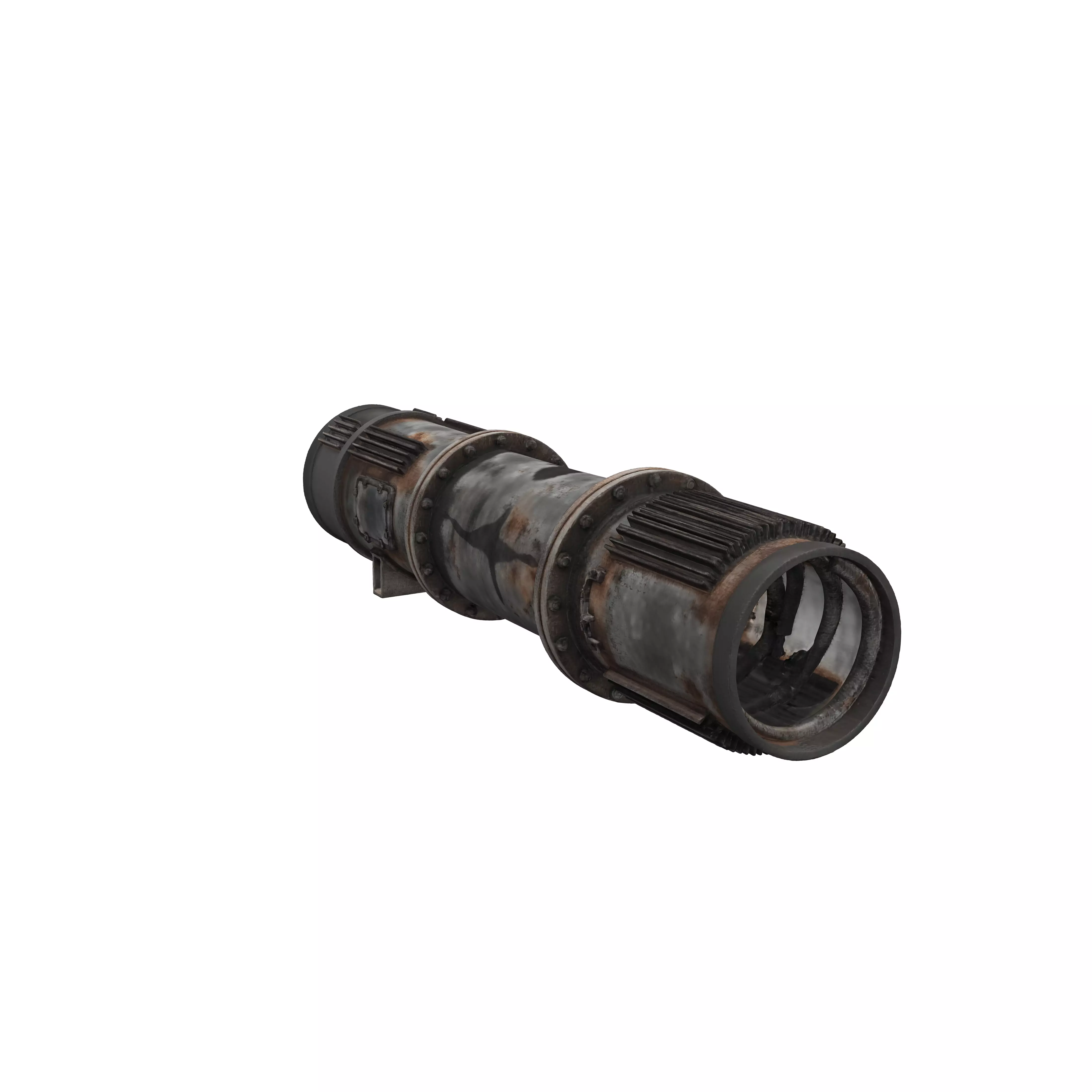 Rusted Pipeline Tear 3D model